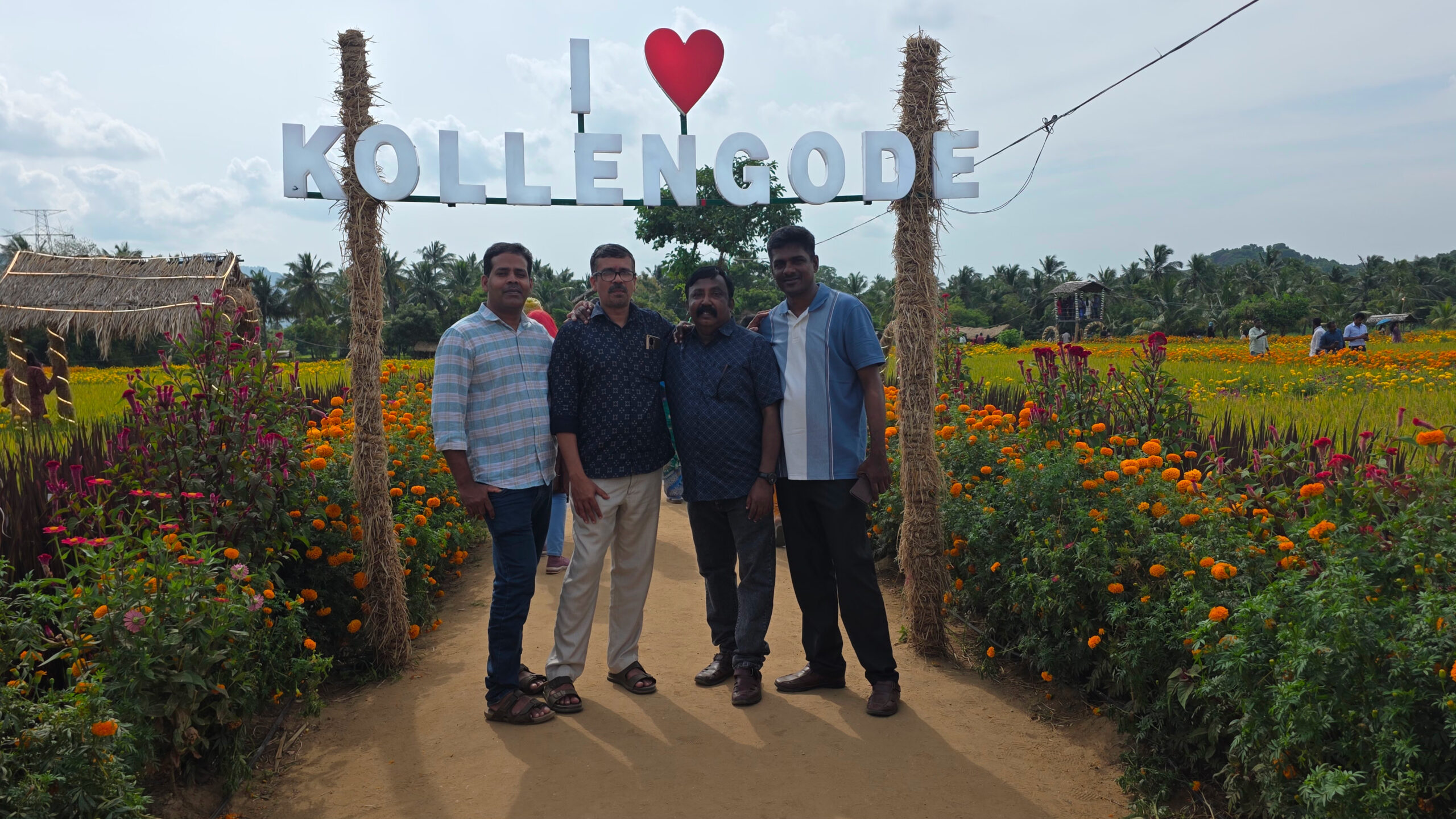 Group photo in marigold park