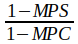 MPS devided by MPC